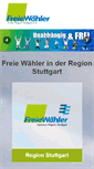 Mobile Screenshot of freiewaehler.de